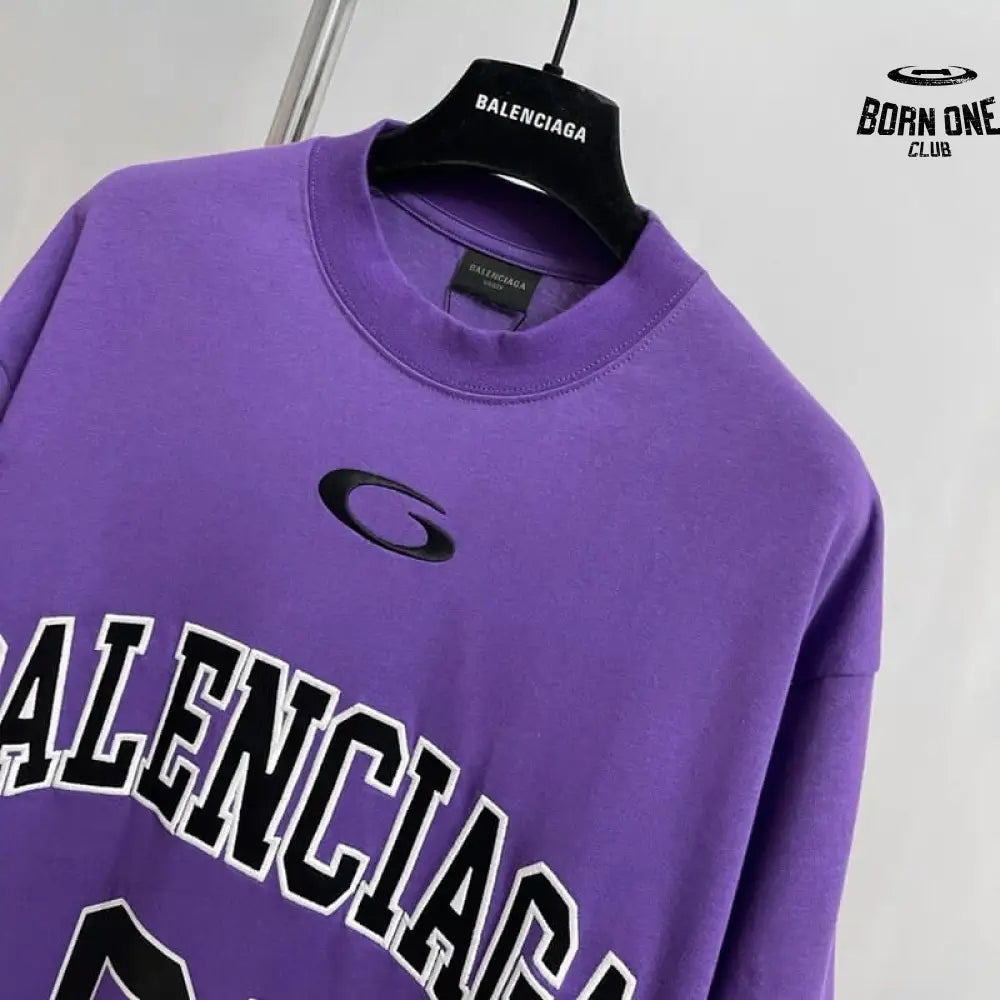 Camiseta Balenciaga Basketball Series Roxo