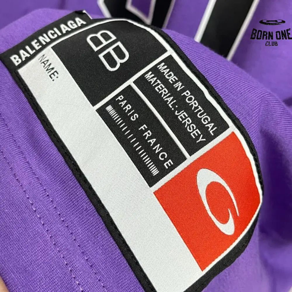 Camiseta Balenciaga Basketball Series Roxo
