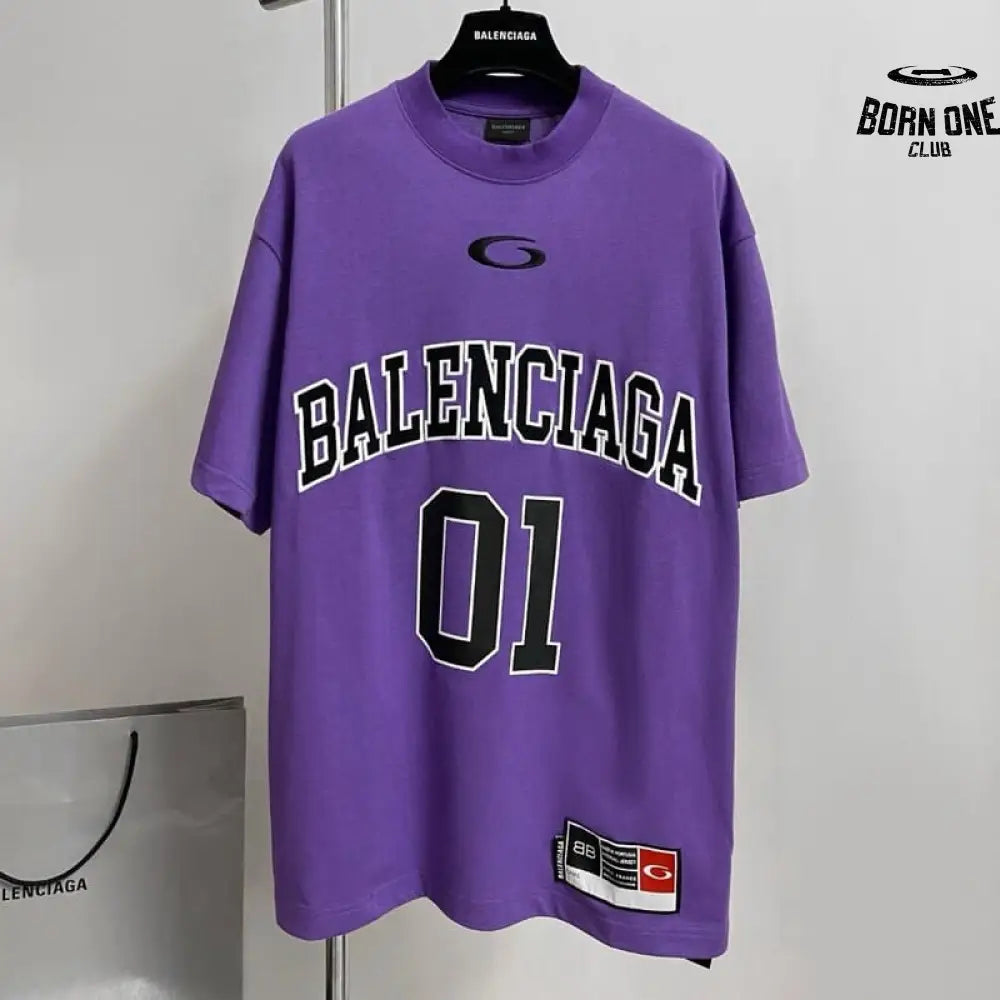 Camiseta Balenciaga Basketball Series Roxo