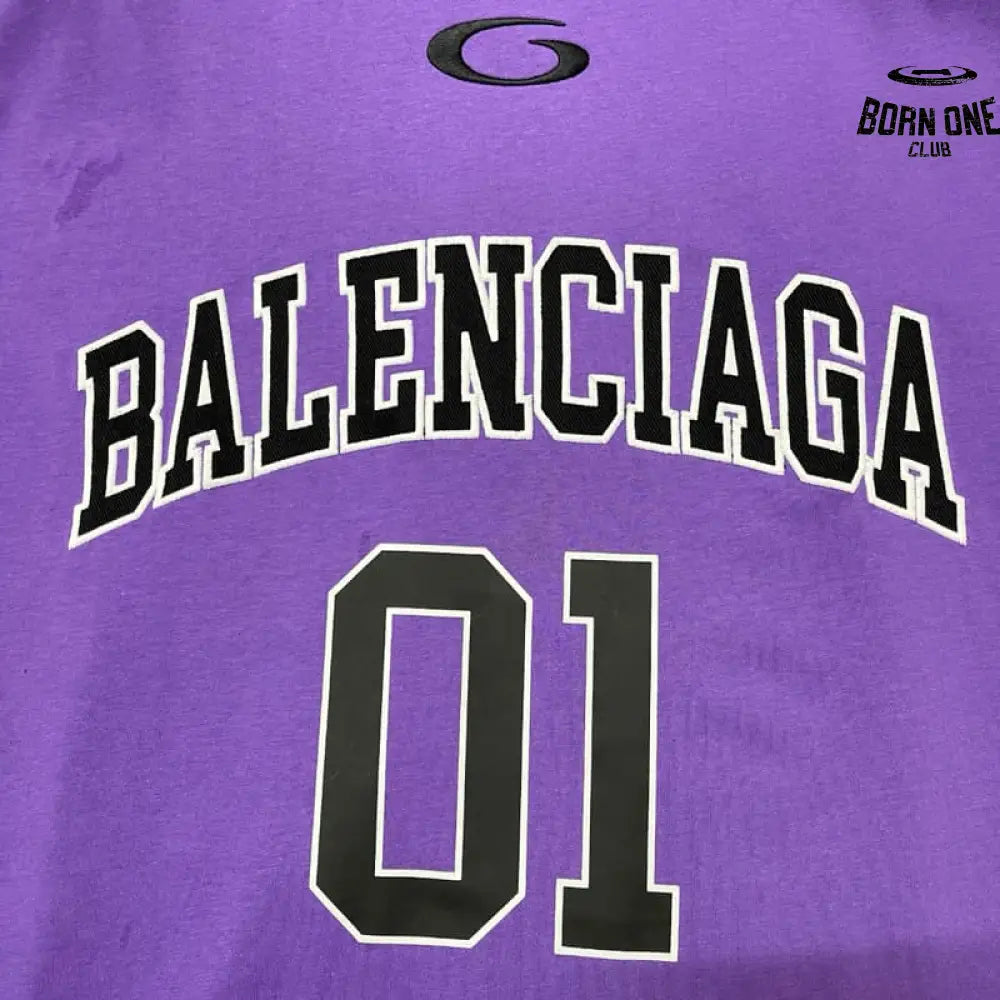 Camiseta Balenciaga Basketball Series Roxo