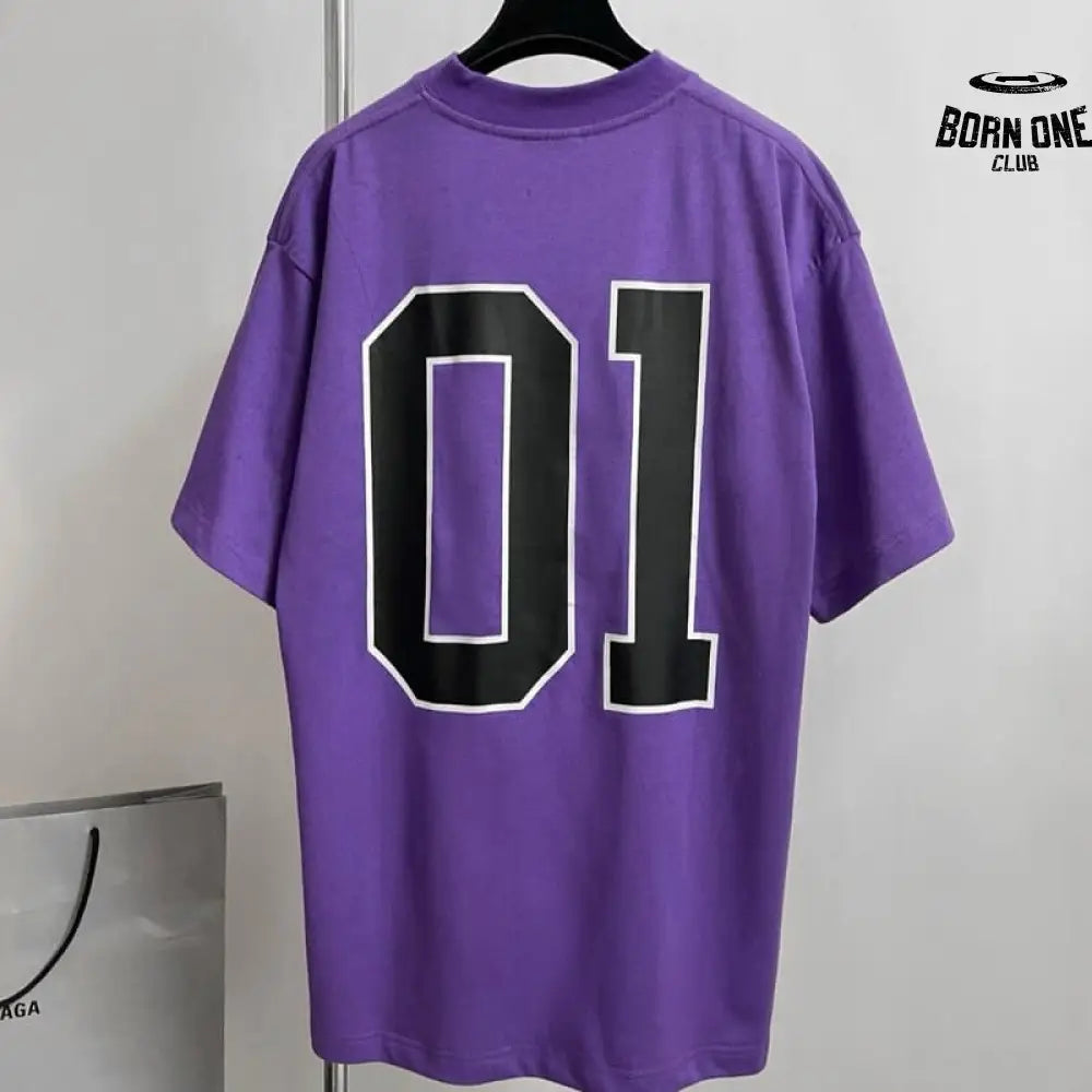 Camiseta Balenciaga Basketball Series Roxo