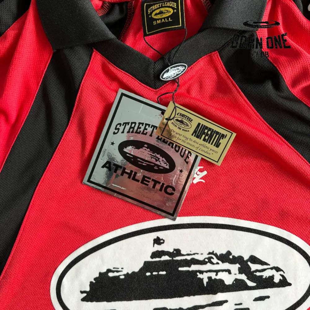 Camiseta Corteiz Panel Jersey Red