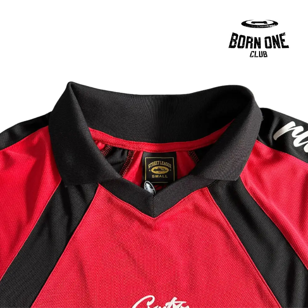 Camiseta Corteiz Panel Jersey Red