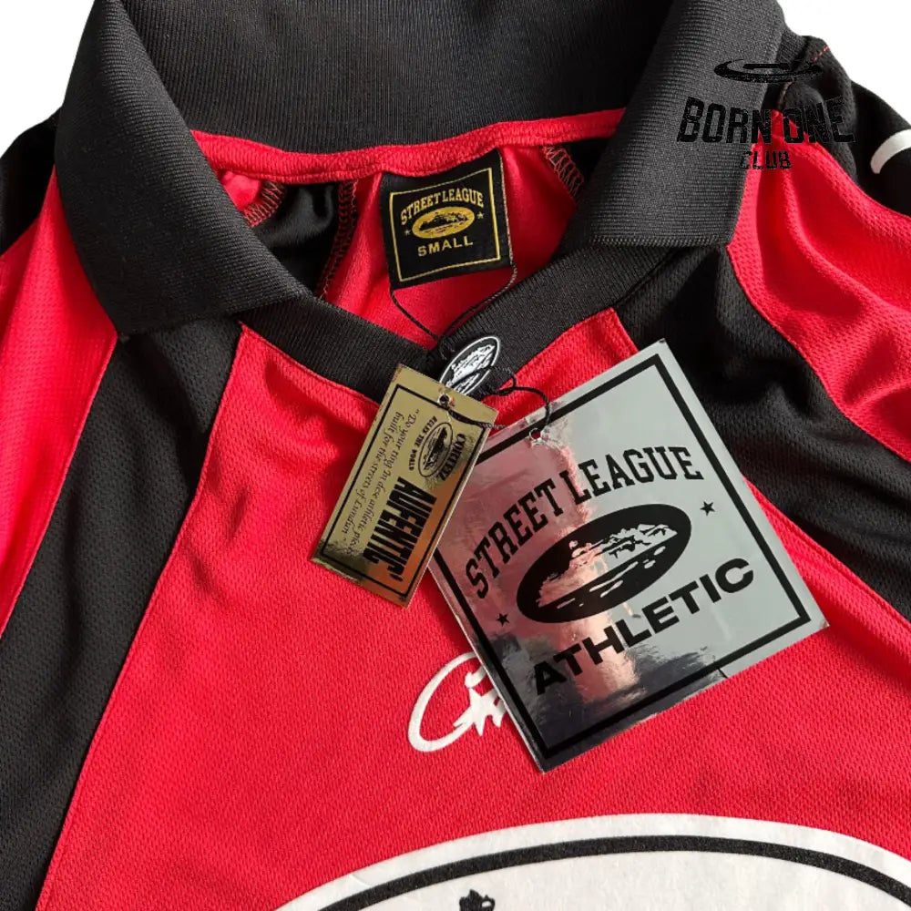 Camiseta Corteiz Panel Jersey Red