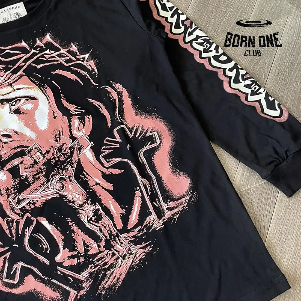 Camiseta de manga longa vertabrae jesus