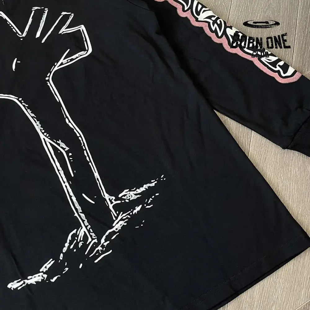 Camiseta de manga longa vertabrae jesus