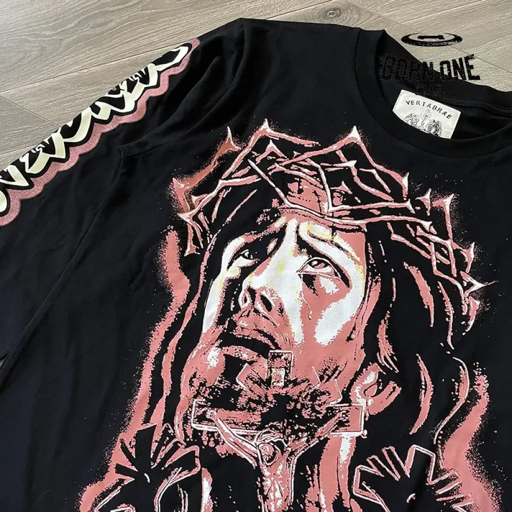 Camiseta de manga longa vertabrae jesus