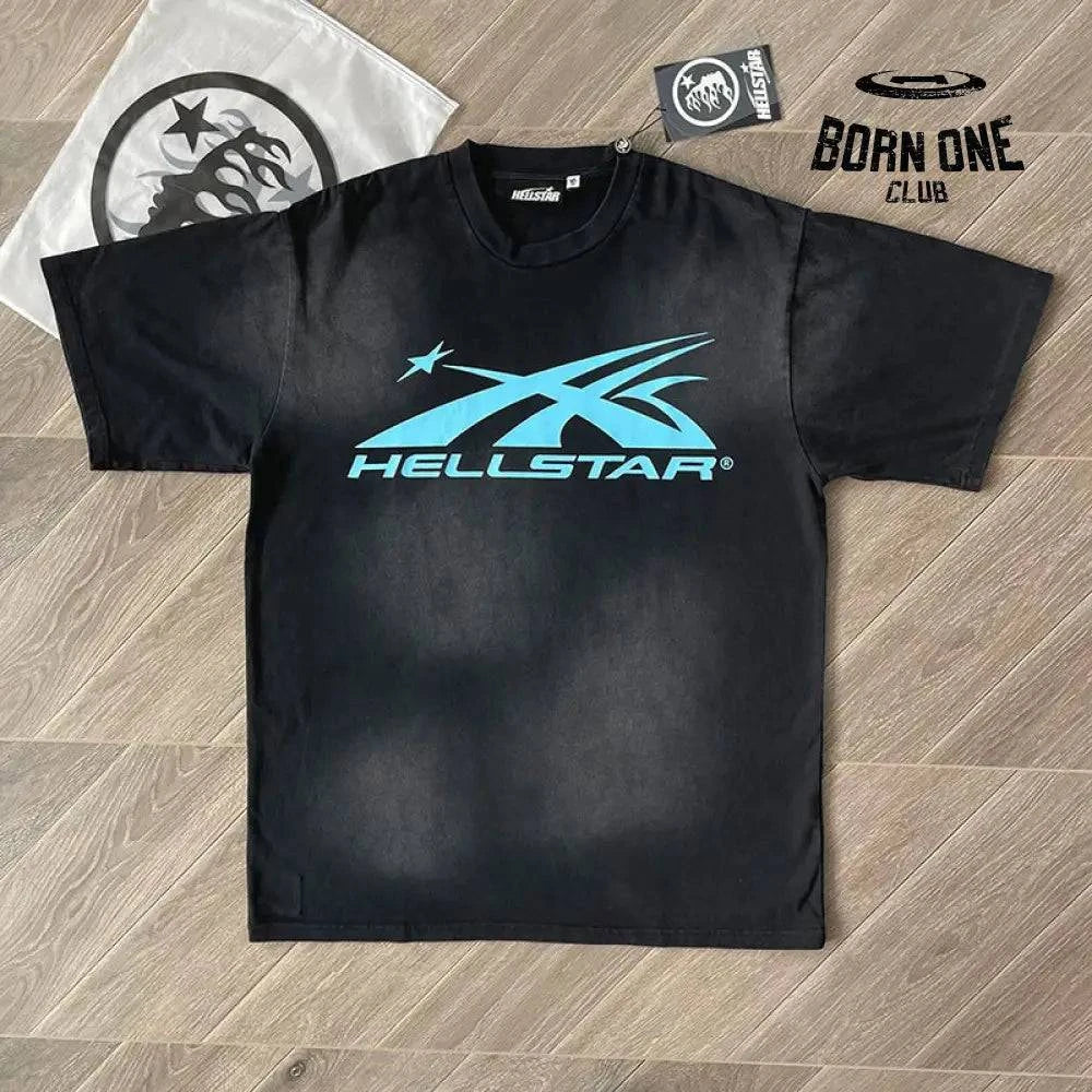 Camiseta Hellstar branco azul / L