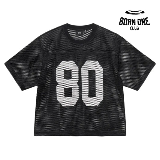 Camiseta Jersey Stussy Team 80 Boxy Fit Black