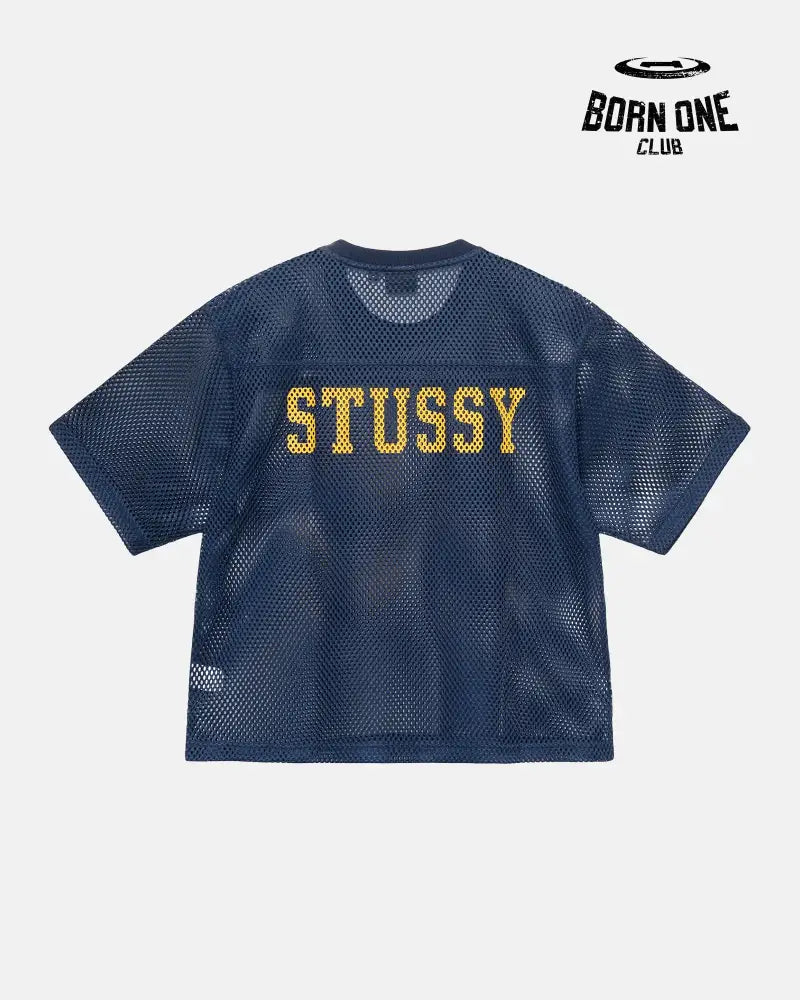Camiseta Jersey Stussy Team 80 Boxy Fit Blue
