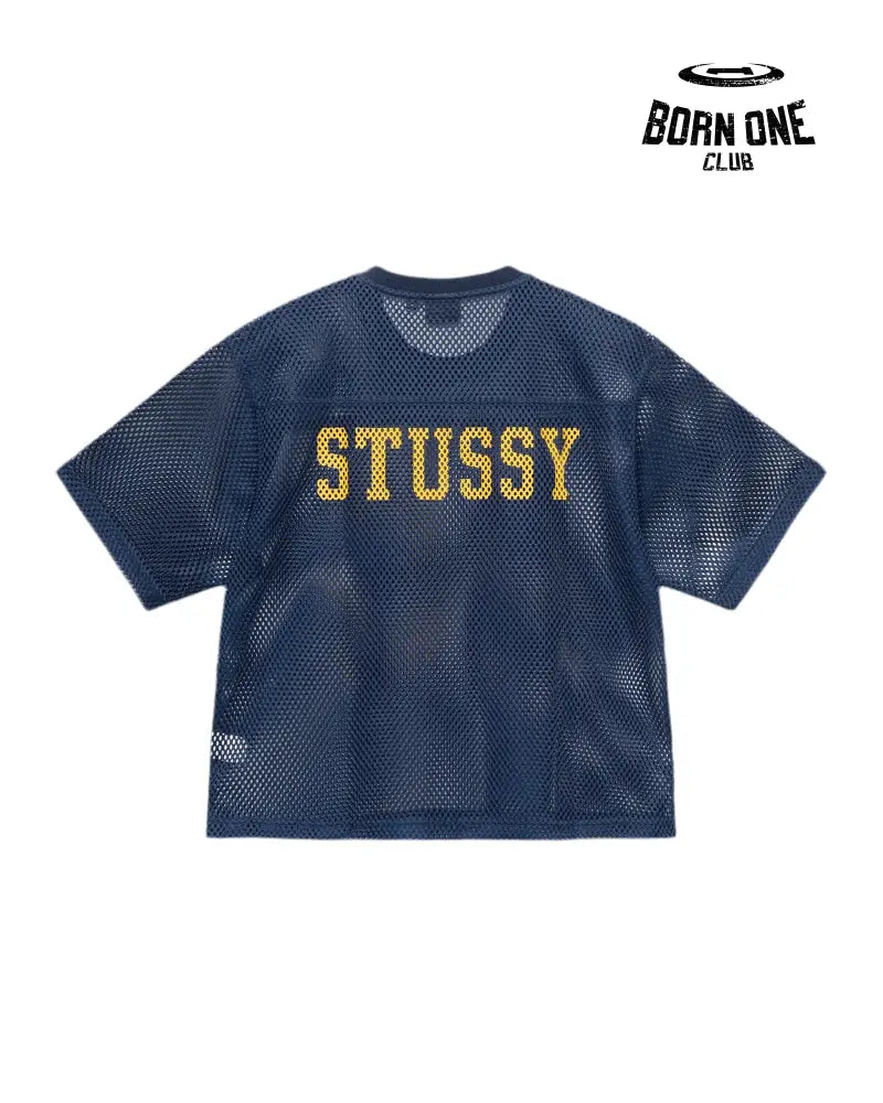 Camiseta Jersey Stussy Team 80 Boxy Fit Blue