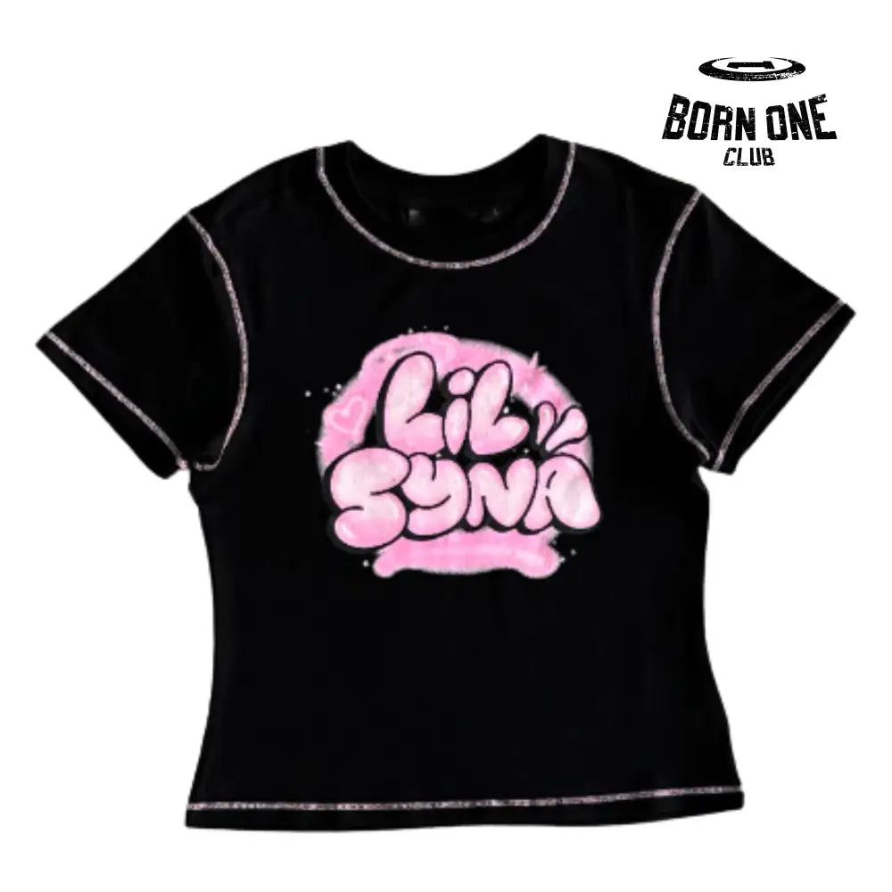 Camiseta Syna Feminina Lil Tee Pequeno (P) / Preto