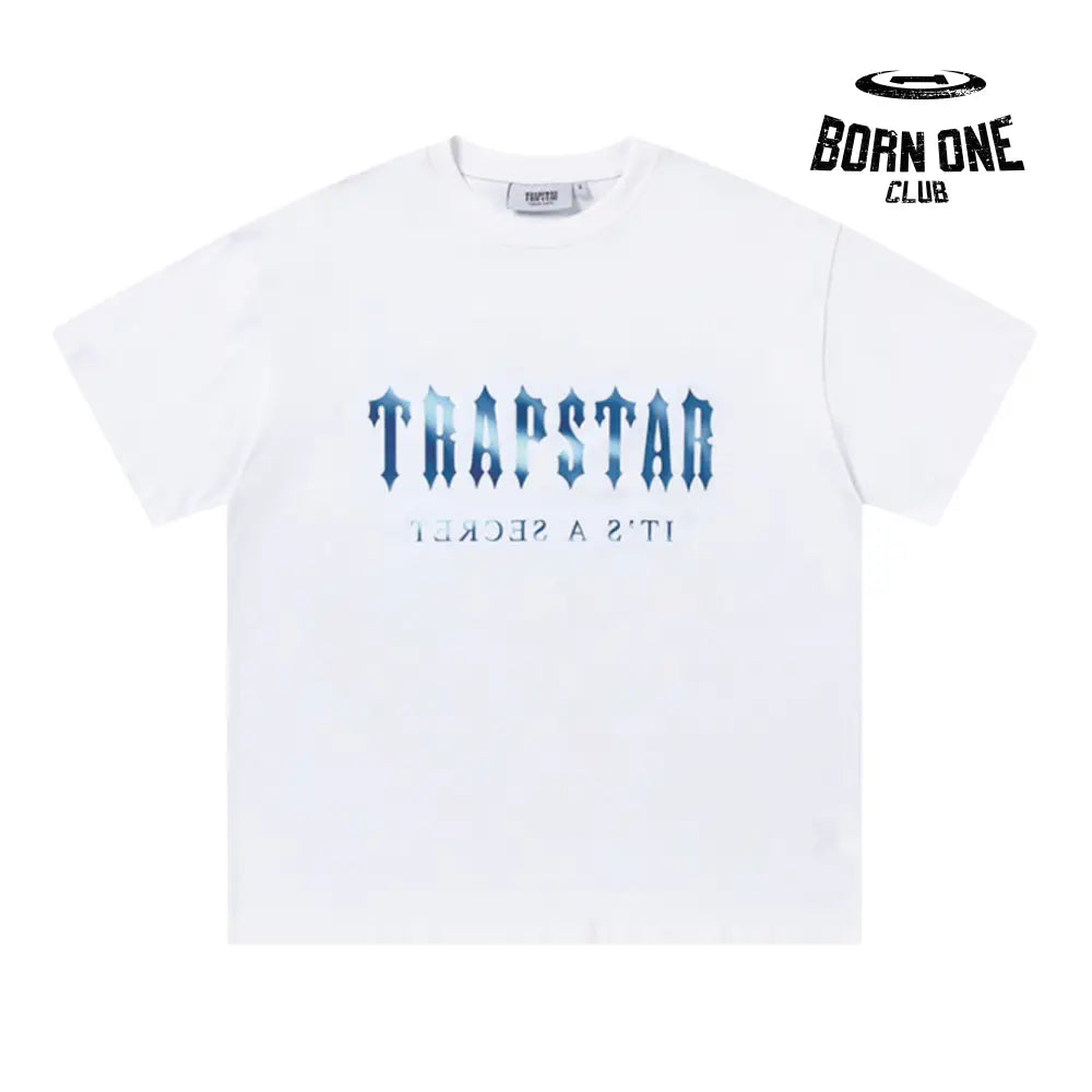 Camiseta Trapstar Blue Fire Pequeno (P) / Branco