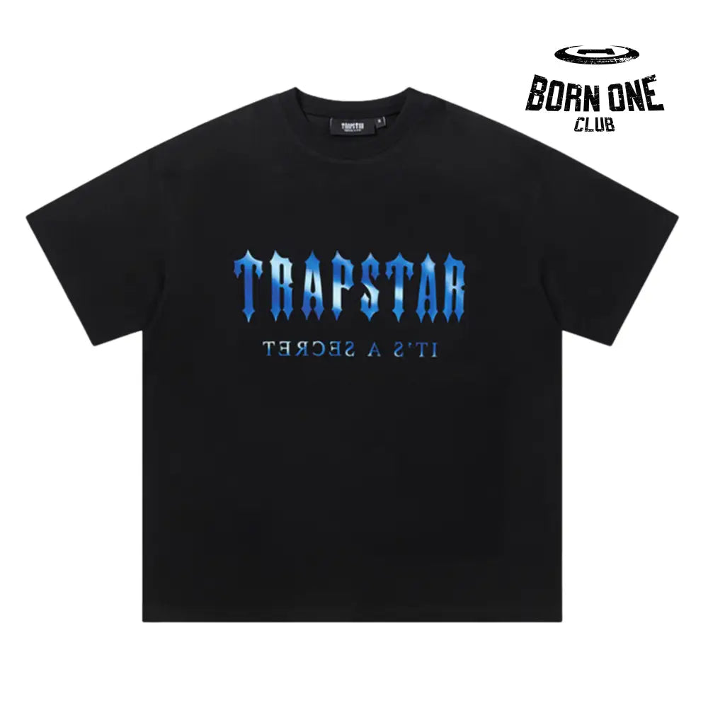 Camiseta Trapstar Blue Fire Pequeno (P) / Preto