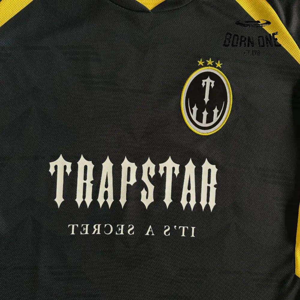 Camiseta Trapstar Football Black & Yellow & Green