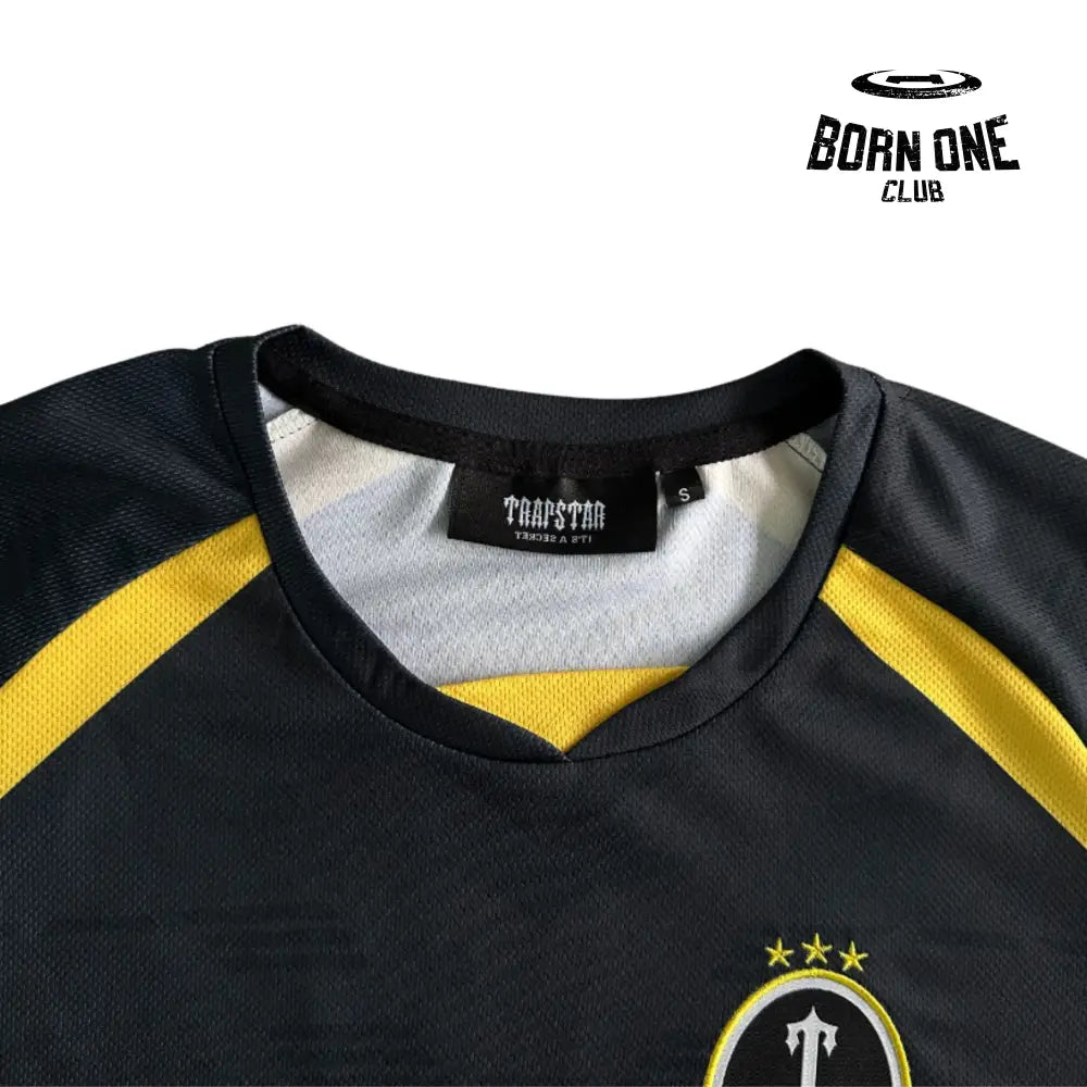 Camiseta Trapstar Football Black & Yellow & Green