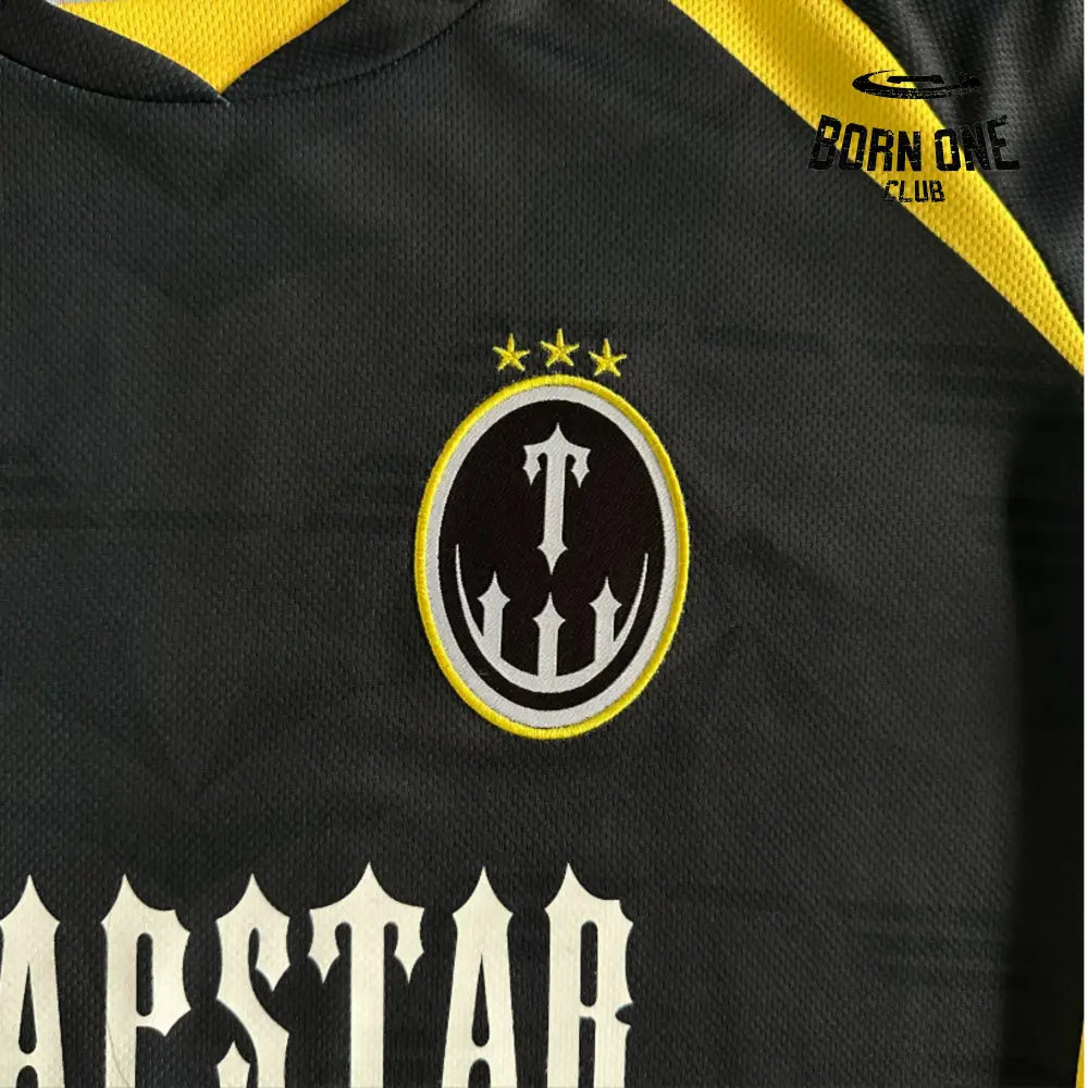 Camiseta Trapstar Football Black & Yellow & Green