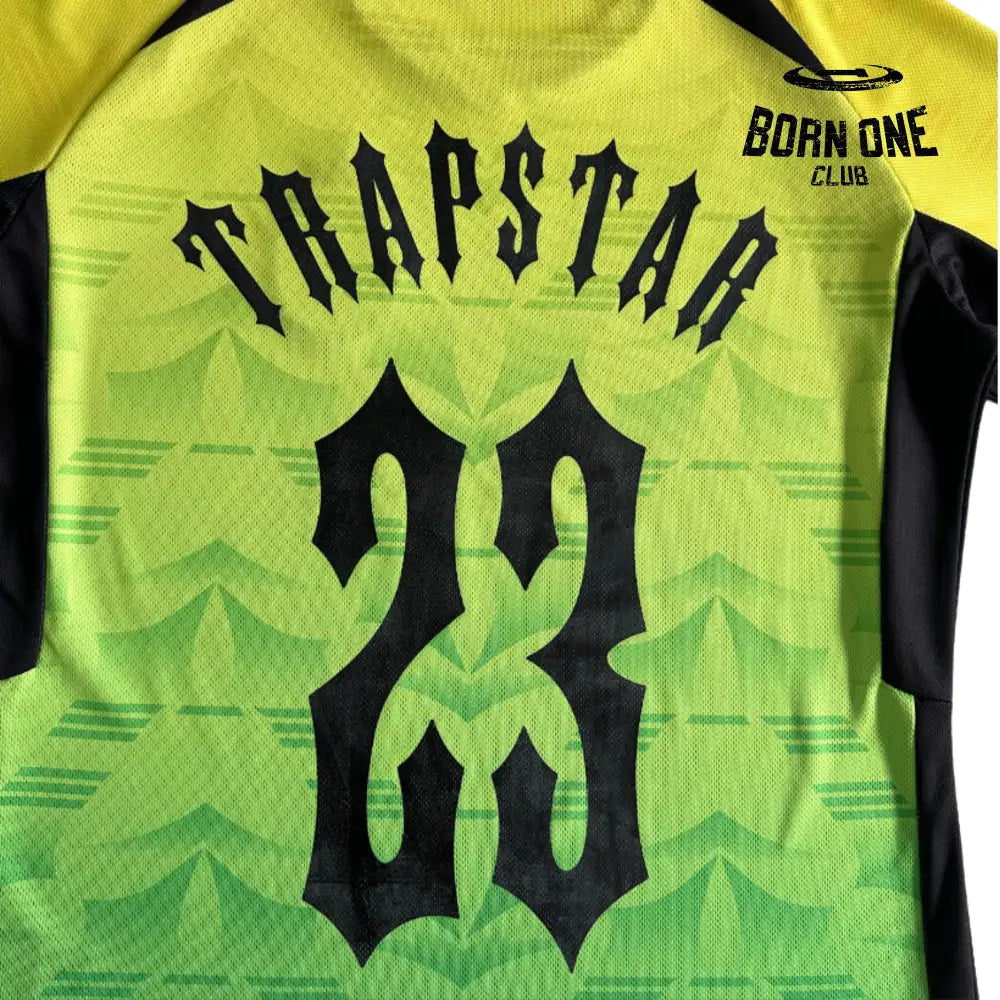 Camiseta Trapstar Football Green & Yellow & Black