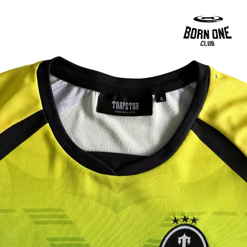 Camiseta Trapstar Football Green & Yellow & Black