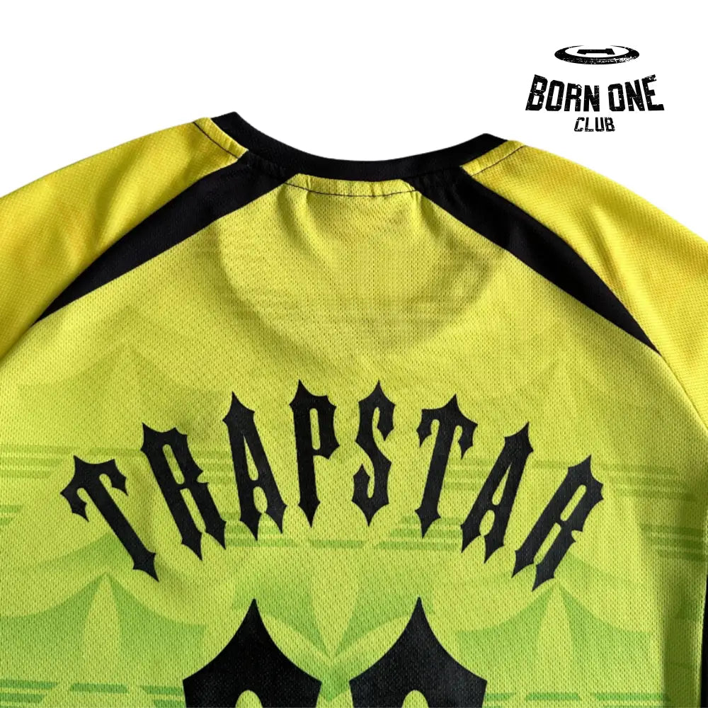 Camiseta Trapstar Football Green & Yellow & Black