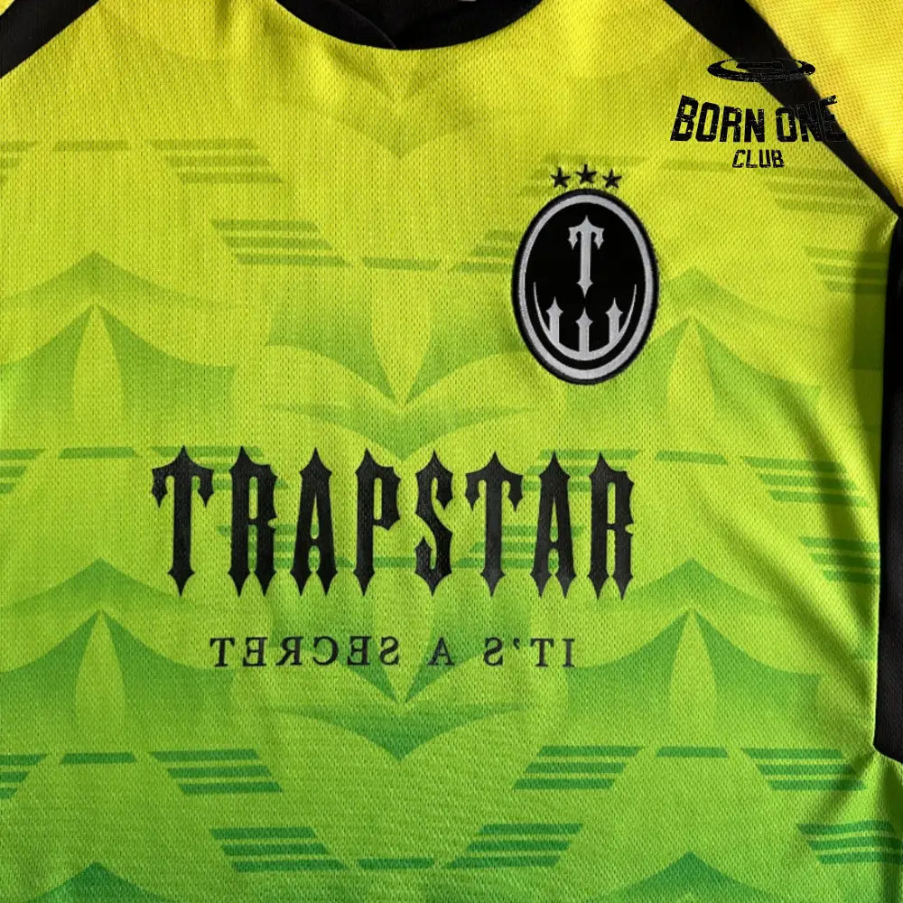 Camiseta Trapstar Football Green & Yellow & Black