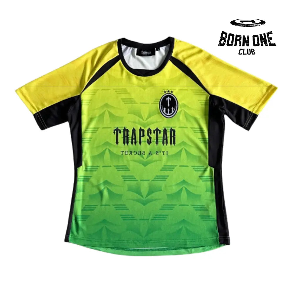 Camiseta Trapstar Football Green & Yellow & Black P