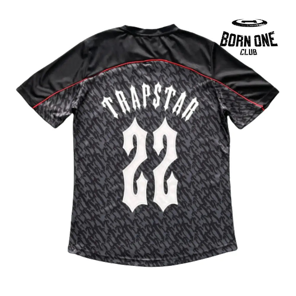 Camiseta Trapstar Football Grey & Red