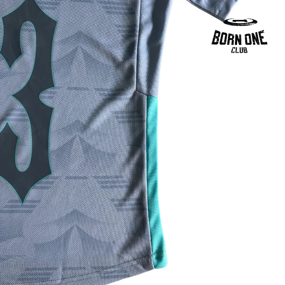 Camiseta Trapstar Football Grey & Sea Blue