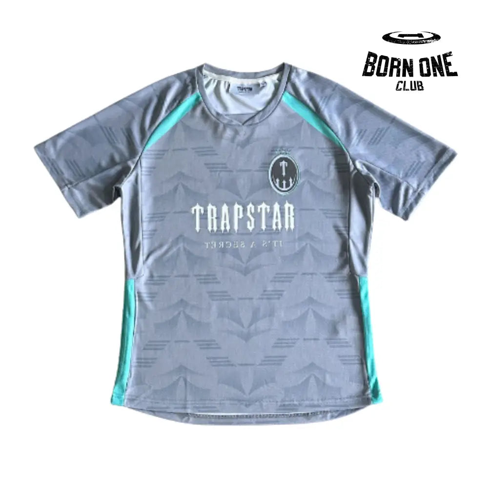 Camiseta Trapstar Football Grey & Sea Blue P