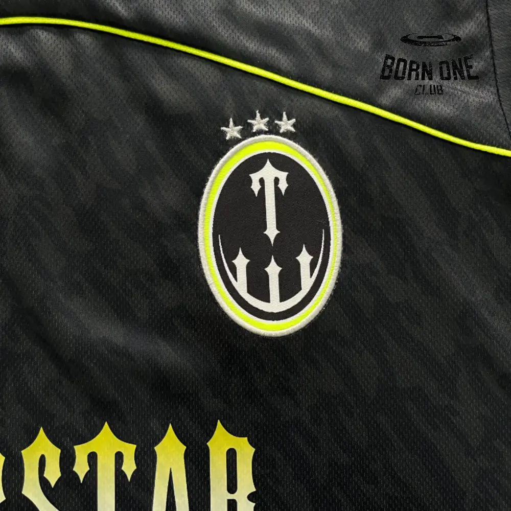 Camiseta Trapstar Football Jersey Black Lime