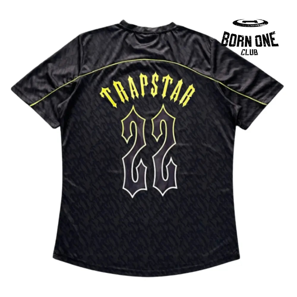 Camiseta Trapstar Football Jersey Black Lime