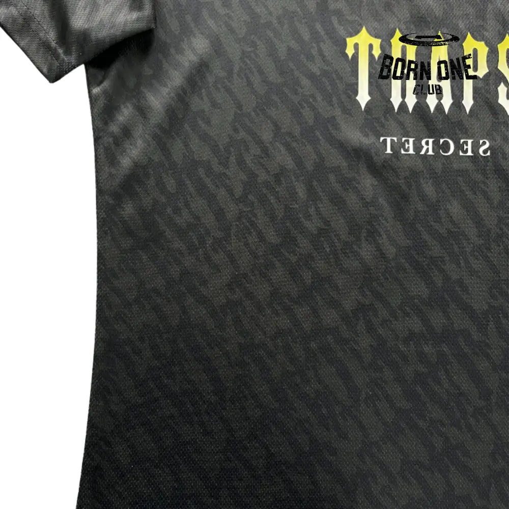 Camiseta Trapstar Football Jersey Black Lime