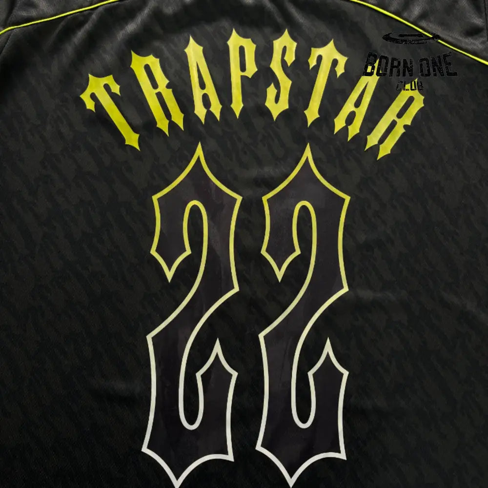 Camiseta Trapstar Football Jersey Black Lime