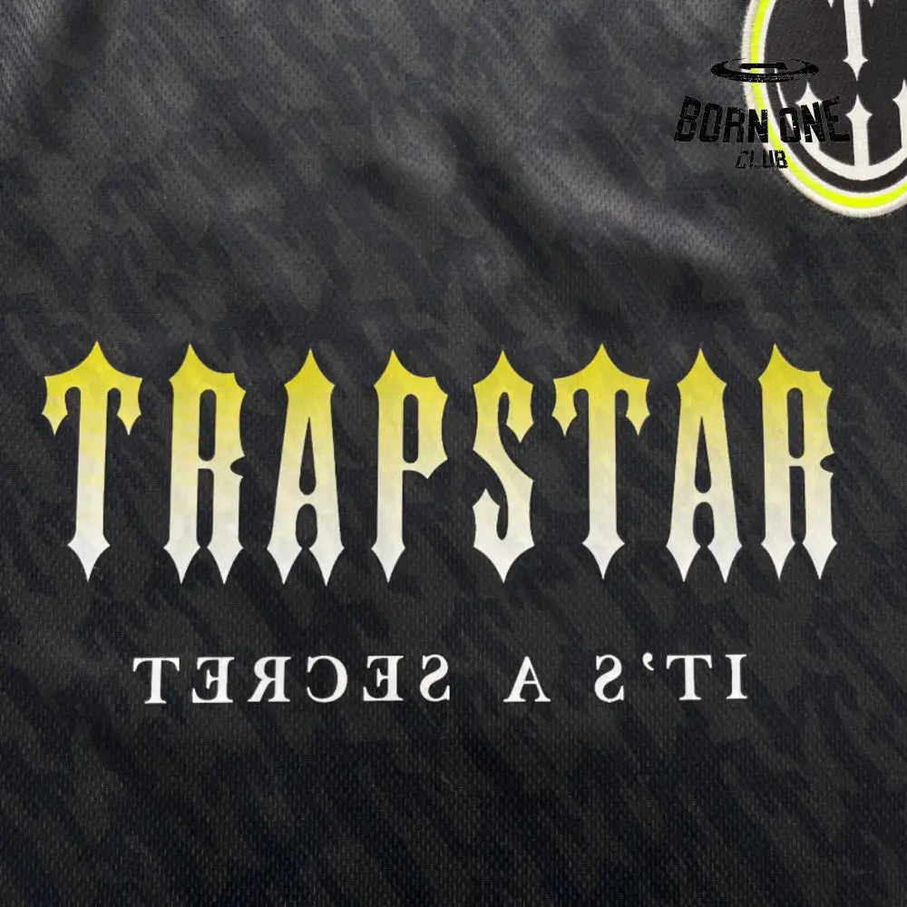 Camiseta Trapstar Football Jersey Black Lime