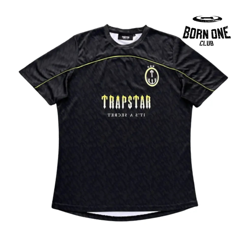 Camiseta Trapstar Football Jersey Black Lime P