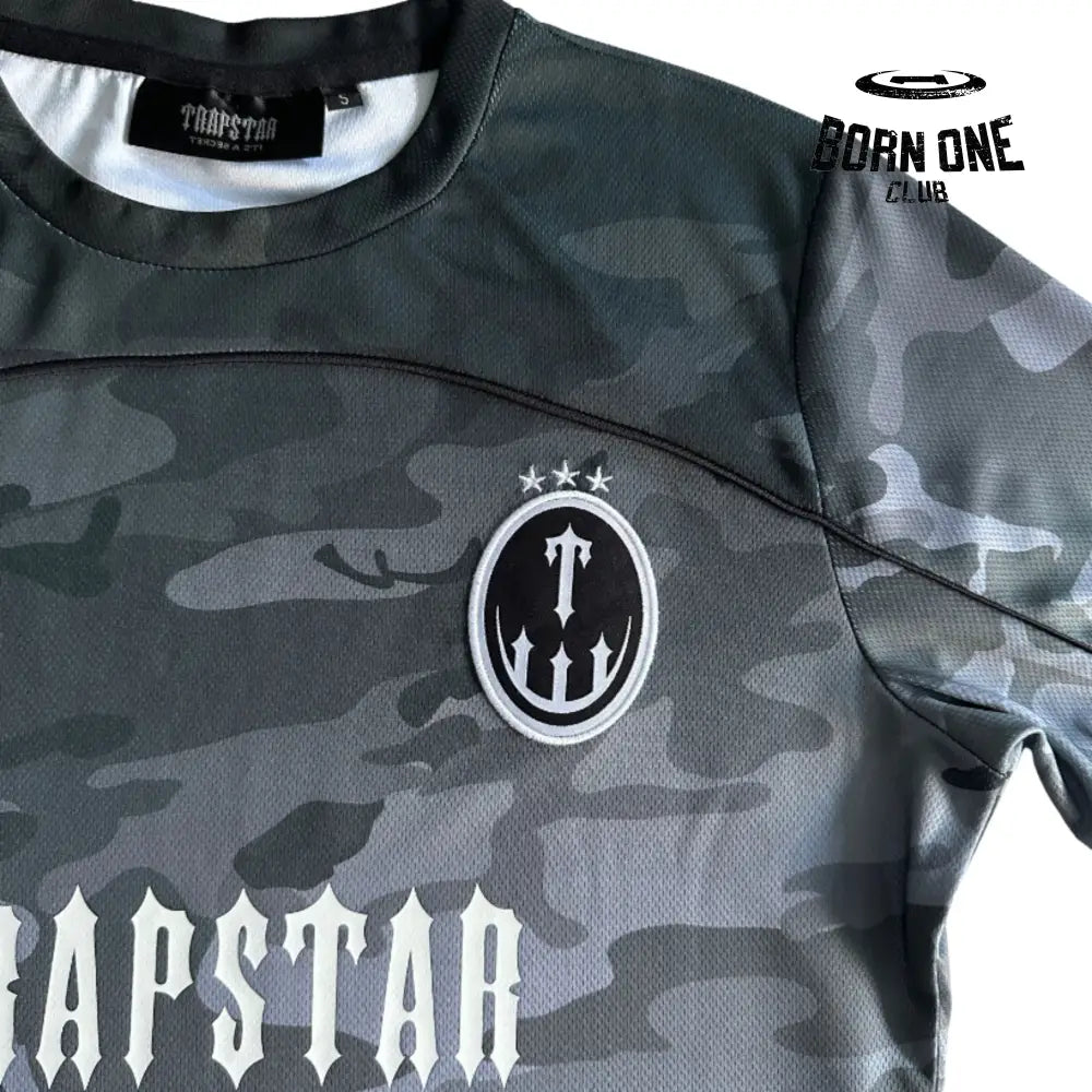 Camiseta Trapstar Irongate Football Jersey Black Camo