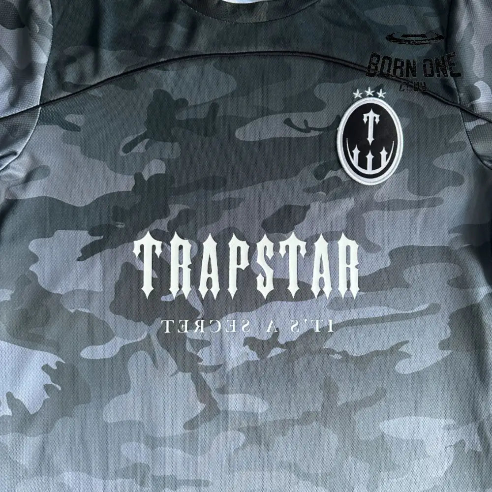 Camiseta Trapstar Irongate Football Jersey Black Camo
