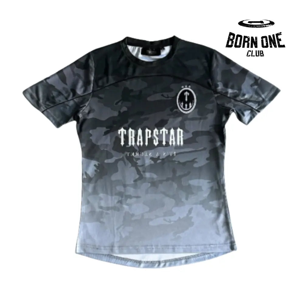 Camiseta Trapstar Irongate Football Jersey Black Camo P