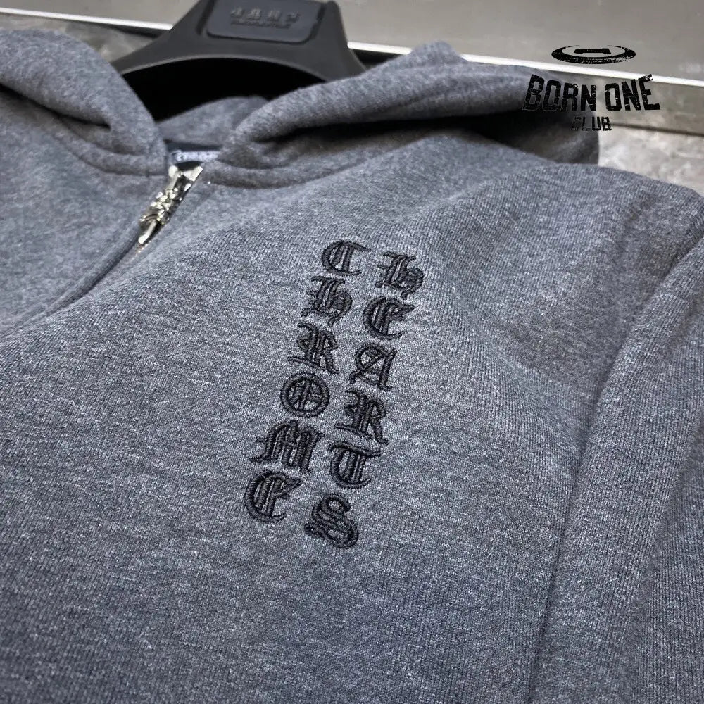 Chrome Heart Banner Hoodie 2 Colors Jaqueta Moletom