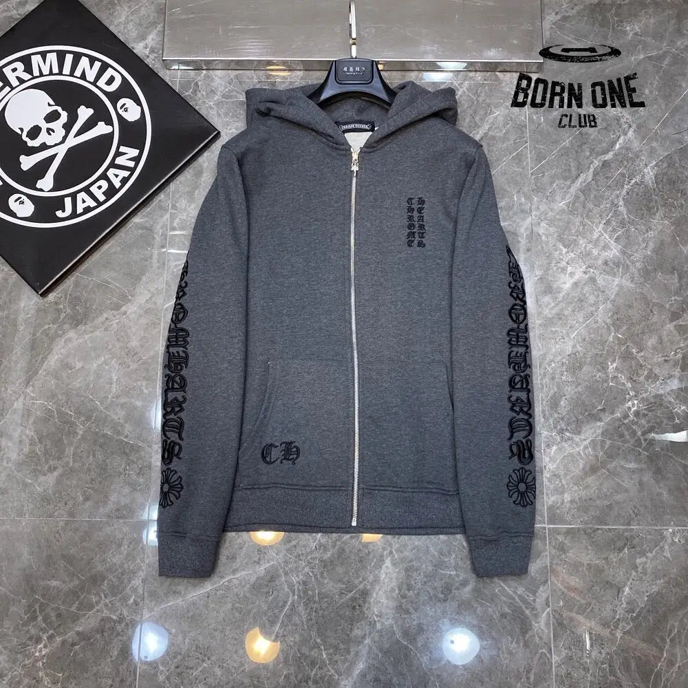 Chrome Heart Banner Hoodie 2 Colors Jaqueta Moletom