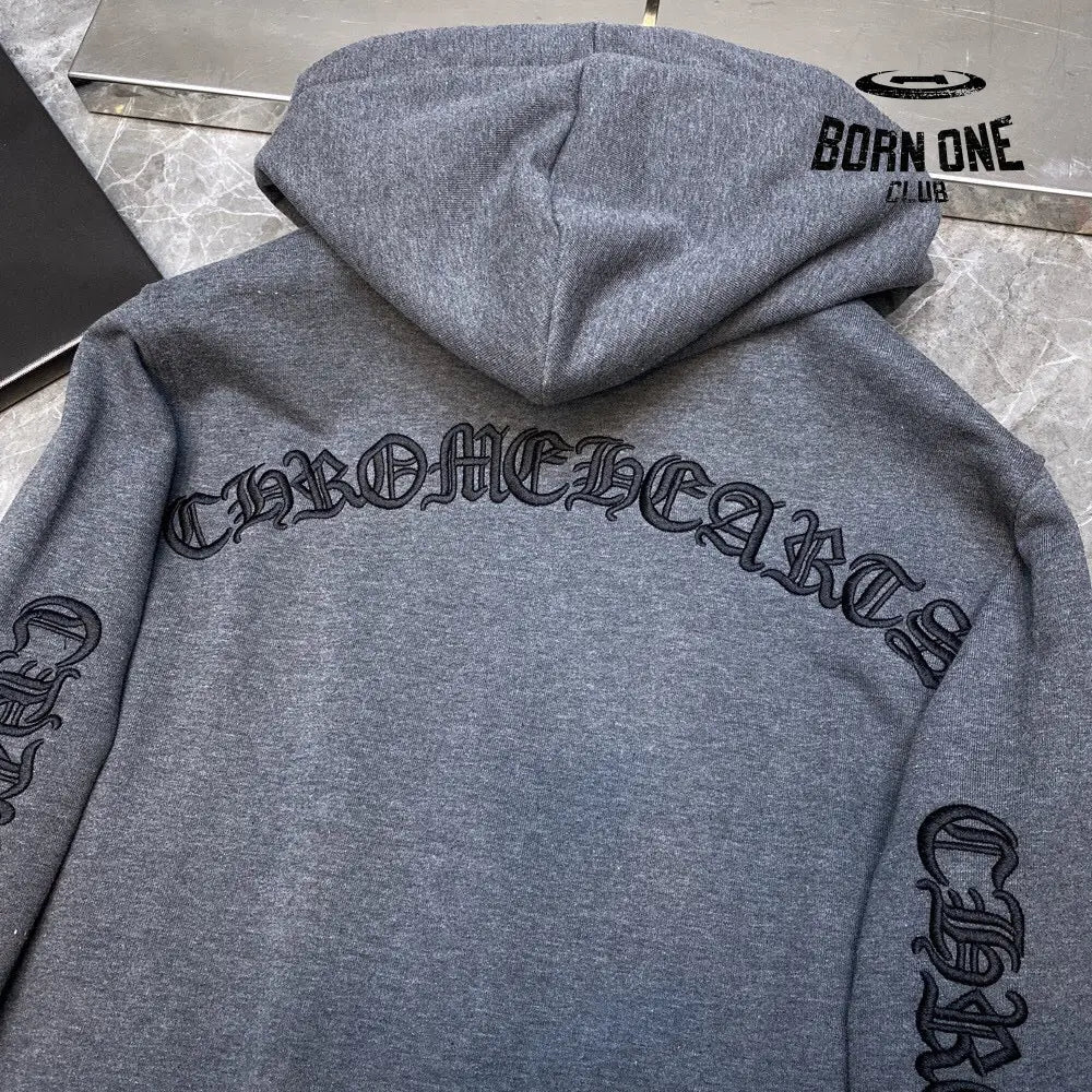Chrome Heart Banner Hoodie 2 Colors Jaqueta Moletom