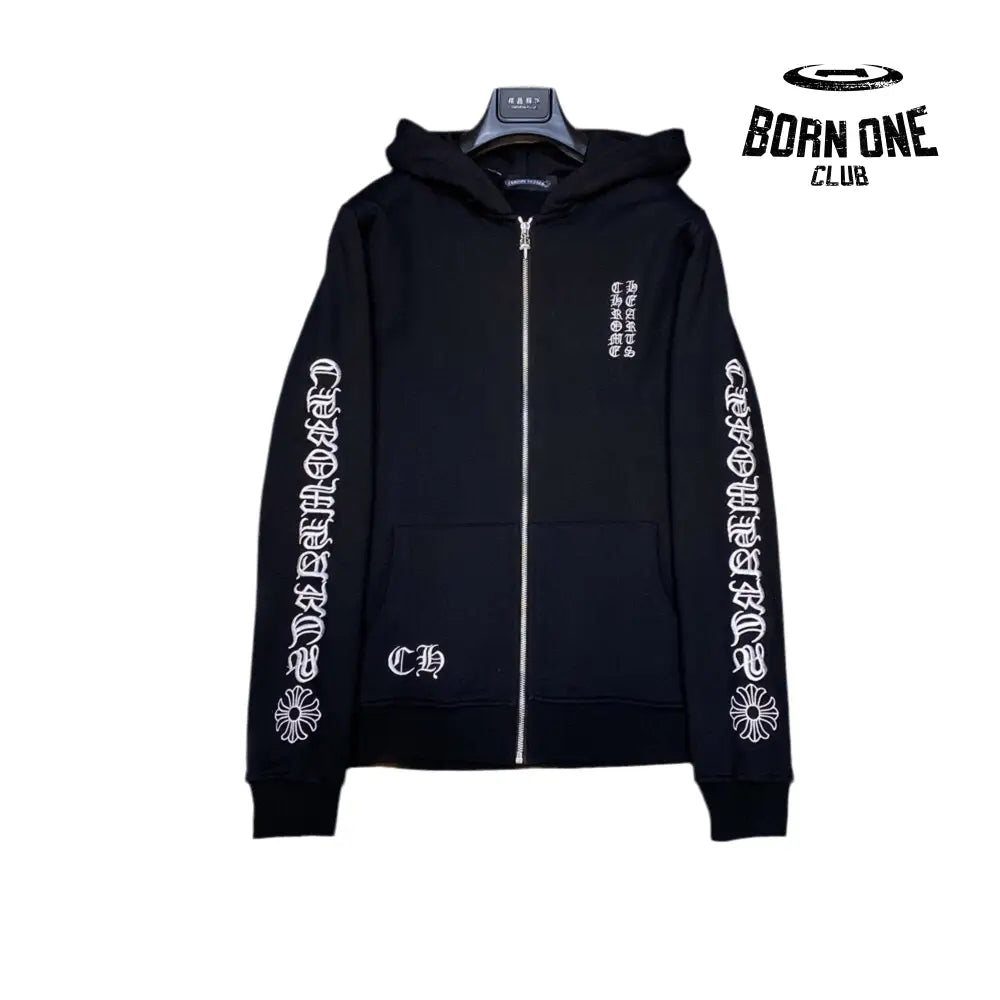 Chrome Heart Banner Hoodie 2 Colors Jaqueta Moletom