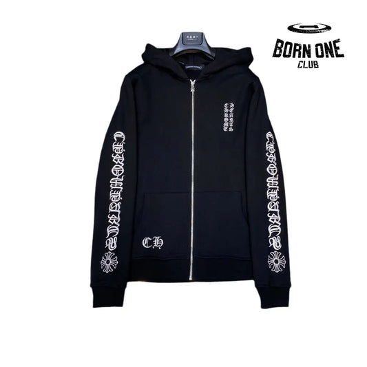 Chrome Heart Banner Hoodie 2 Colors Jaqueta Moletom