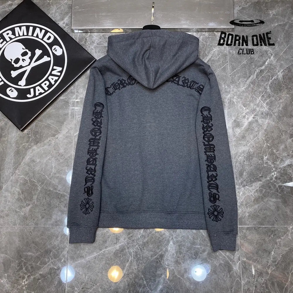 Chrome Heart Banner Hoodie 2 Colors Jaqueta Moletom