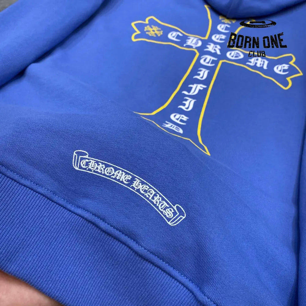 Chrome Hearts Miami Limited Hoodie Blue Moletom