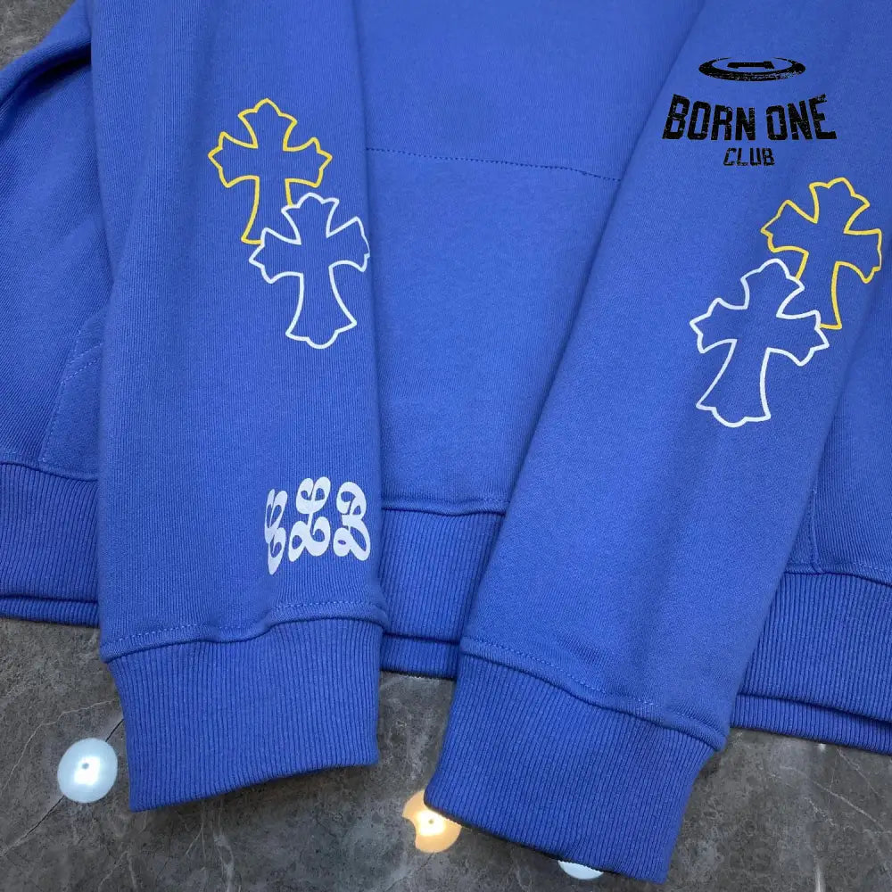 Chrome Hearts Miami Limited Hoodie Blue Moletom