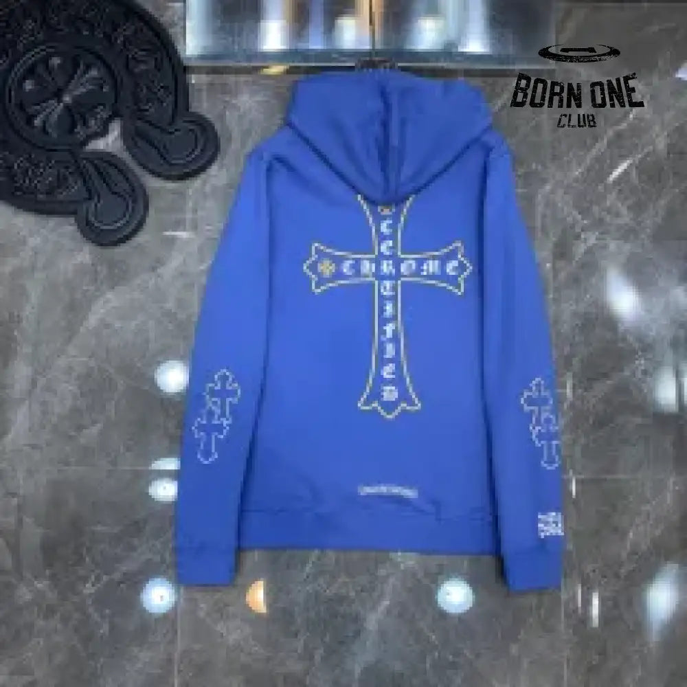 Chrome Hearts Miami Limited Hoodie Blue Moletom