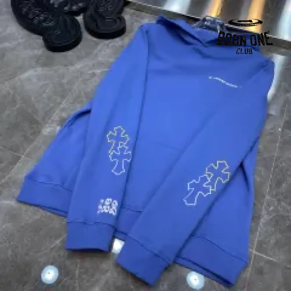 Chrome Hearts Miami Limited Hoodie Blue Moletom