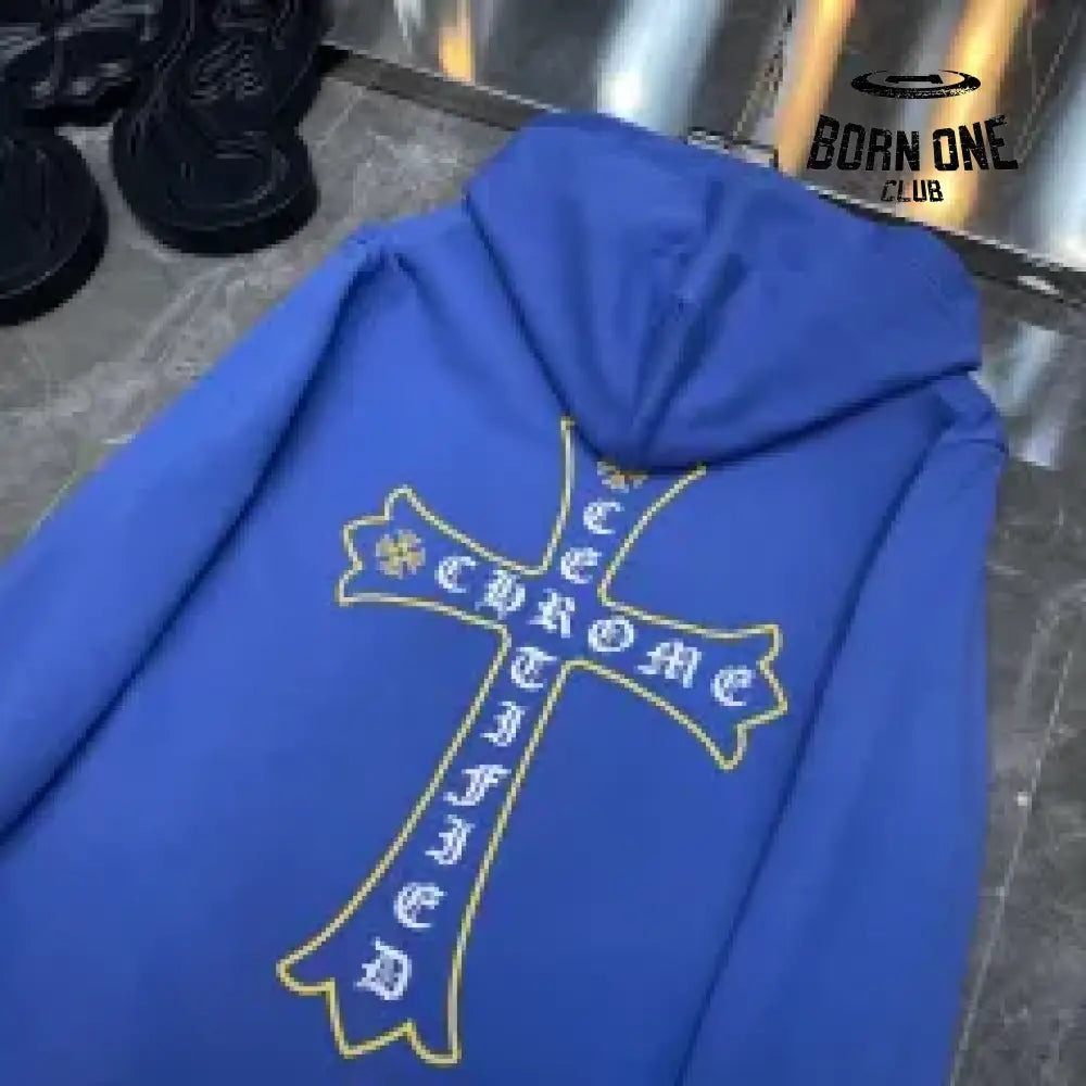 Chrome Hearts Miami Limited Hoodie Blue Moletom