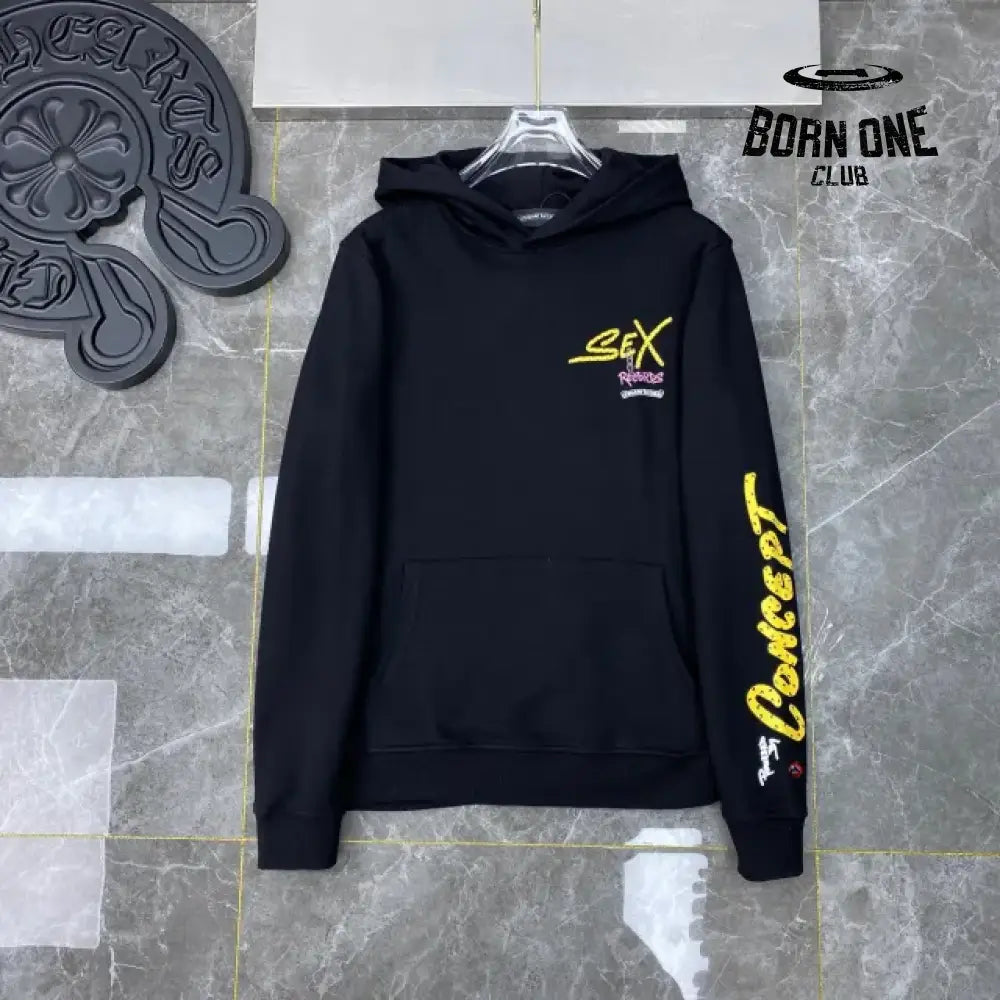 Chrome Hearts Records Black Hoodie Black Moletom